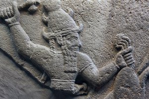 Detail of a storm god stele